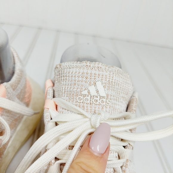 adidas Pureboost Go Gray Orange Athleisure Running Sneakers A66 - Picture 9 of 12